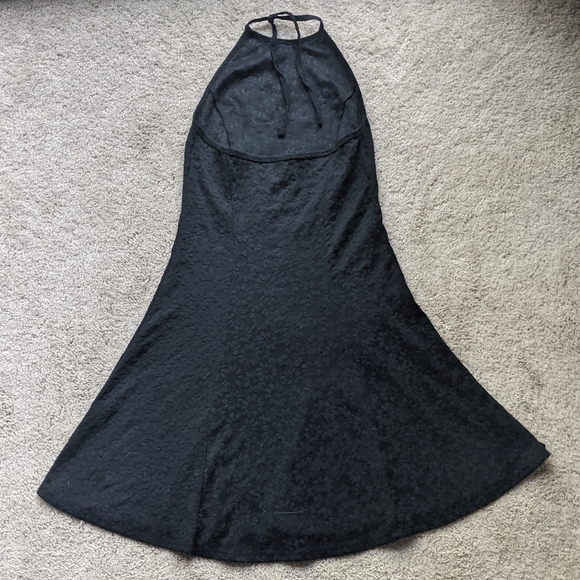 Black Halter Dress - Picture 3 of 5